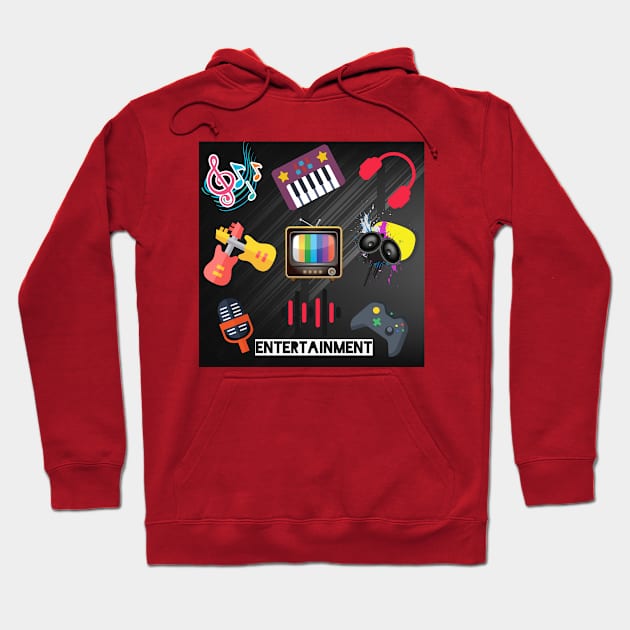 Entertainment Hoodie by Rivas Teepub Store